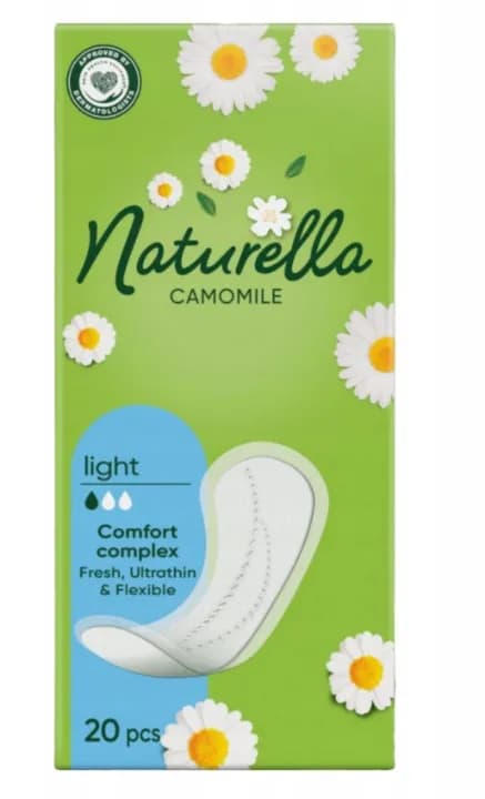 Naturella wkładki higieniczne camomile normal 20 sztuk – opakowanie produktu