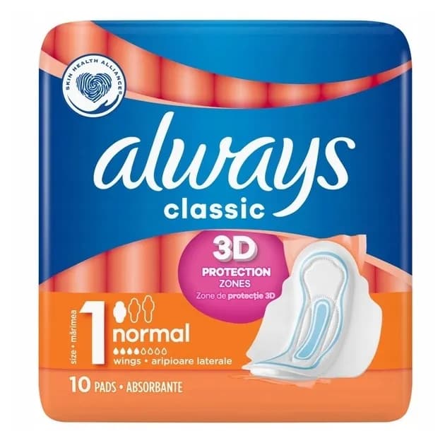 Podpaski ALWAYS Classic Normal 10 Sztuk