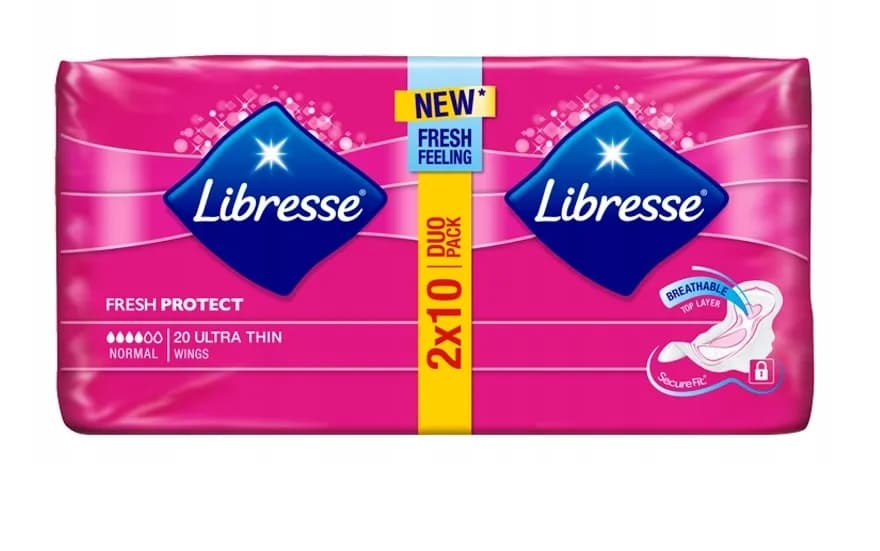 Podpaski LIBRESSE ULTRA THIN DUO 2x10 Szt Normal Ze Skrzydełkami