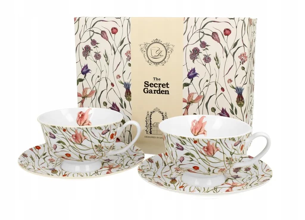 Filiżanki porcelanowe 250 ml – zestaw 2 szt. DUO Royal Flower Meadow