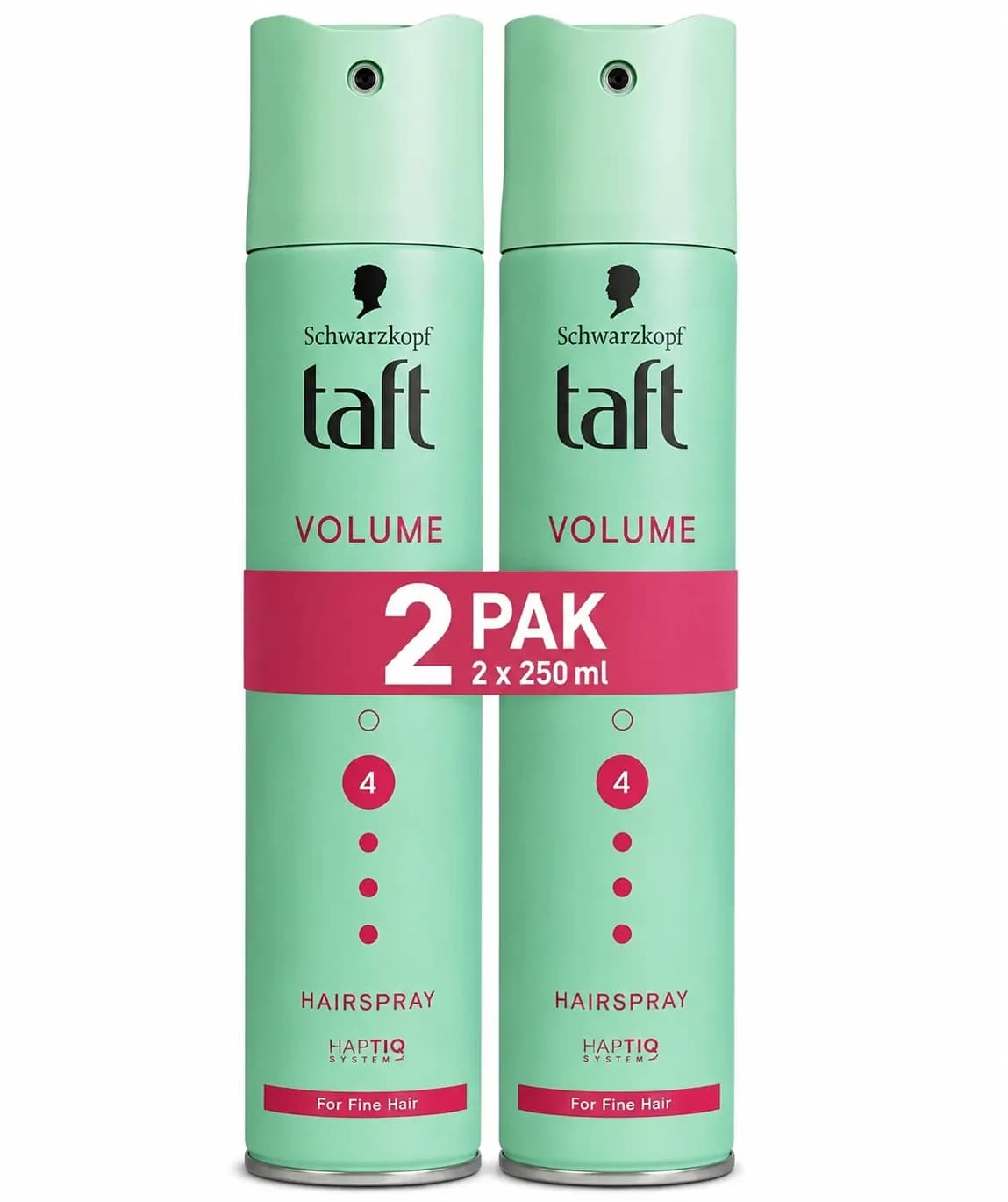 2x Lakier do włosów TAFT VOLUME 4 zielony 250 ml